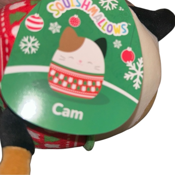 Cam the Cat in Christmas Sweater 4.5” Holiday Original Squishmallows Plush Toy - Picture 4 of 6